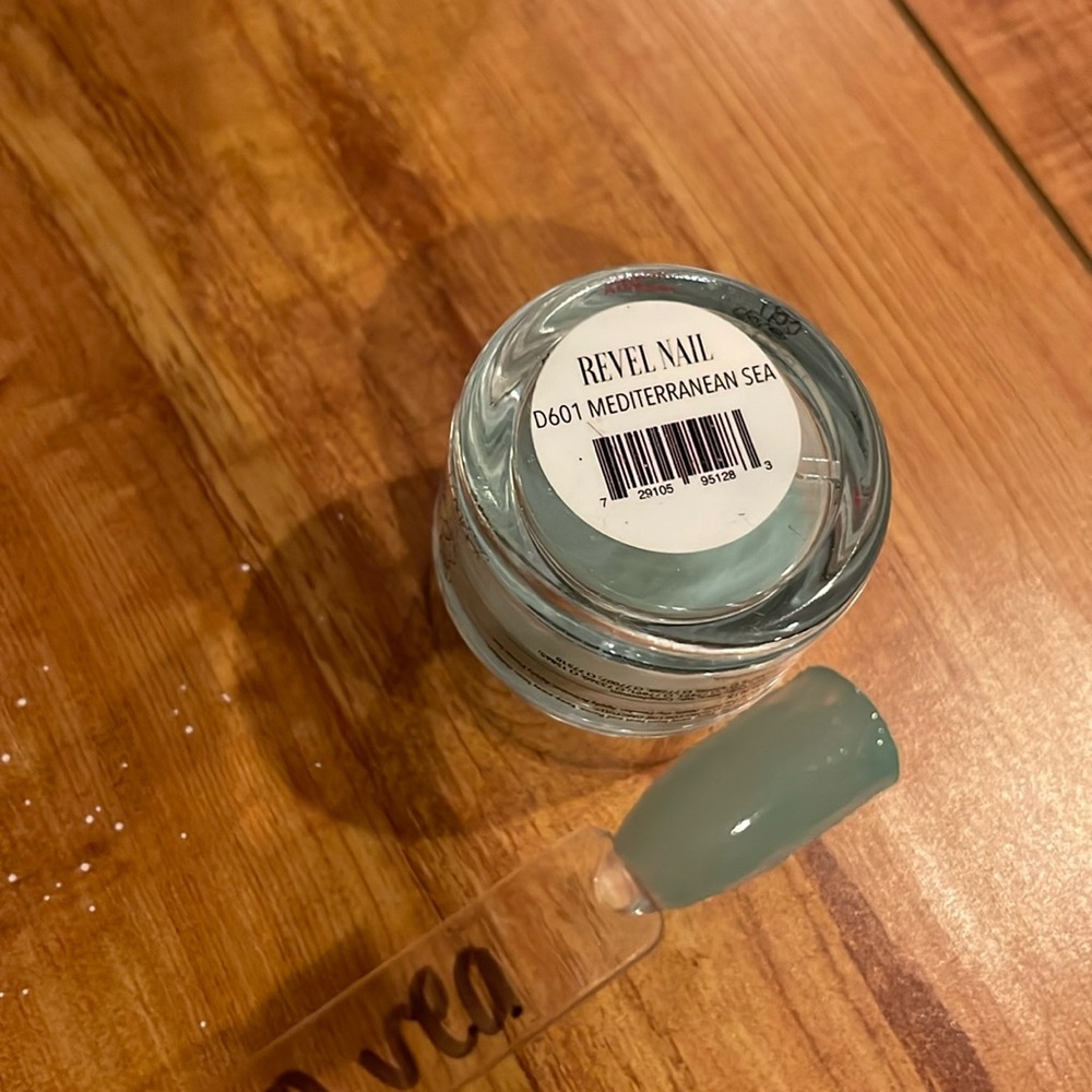 Revel nail dip powder Mediterranean Sea